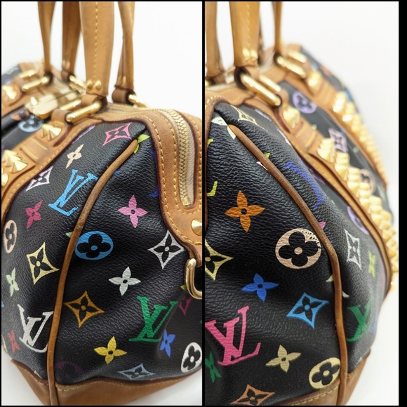✨️💎Authentic Louis Vuitton Courtney Monogram Black Multicolor Murakami - Picture 9 of 16
